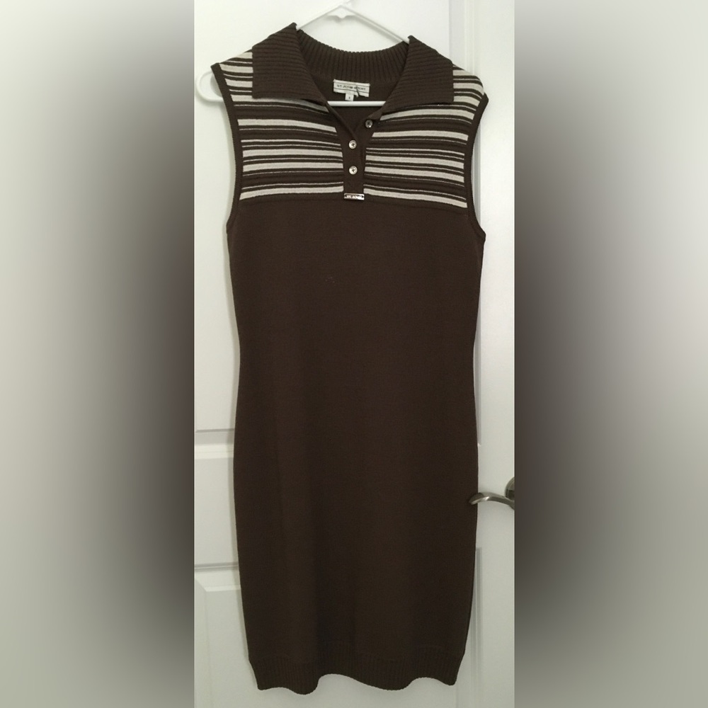St. John Sport Brown Knit Dress